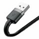 Кабель Baseus Cafule Cable USB For Lightning 2.4A 0.5m Gray+Black CALKLF-AG1 фото 5
