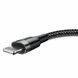 Кабель Baseus Cafule Cable USB For Lightning 2.4A 0.5m Gray+Black CALKLF-AG1 фото 4