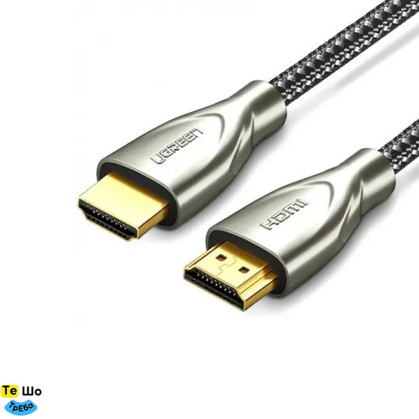 Кабель UGREEN HD131 HDMI Carbon Fiber Zinc Alloy Cable 2m (Gray) (UGR-50108) UGR-50108 фото