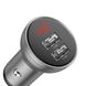 Автомобильное зарядное устройство Baseus Digital Display Dual USB 4.8A Car Charger 24W Silver CCBX-0S фото 1