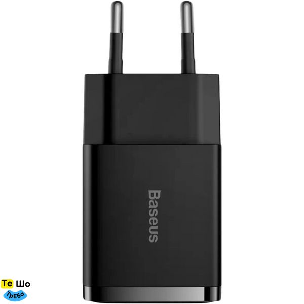 Зарядний пристрій Baseus Compact Charger 2U 10.5W EU Black (CCXJ010201) CCXJ010201 фото