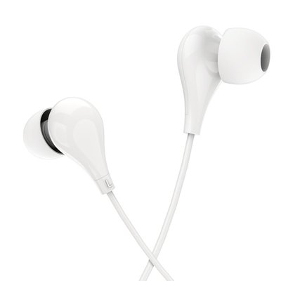 Навушники BOROFONE BM24 Milo universal earphones with mic White BM24W фото