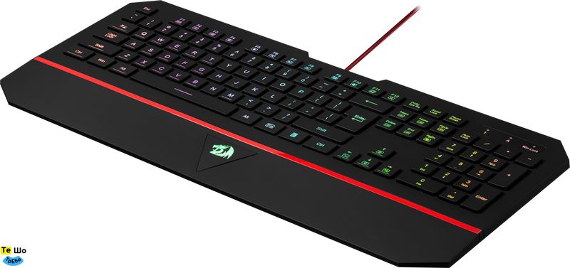 Клавиатура Redragon Karura2, ігрова, RGB, підставка, UKR, USB 75053_Redragon фото