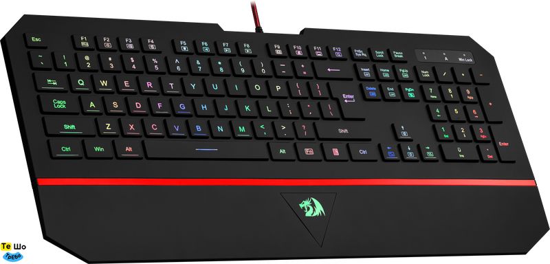 Клавиатура Redragon Karura2, ігрова, RGB, підставка, UKR, USB 75053_Redragon фото