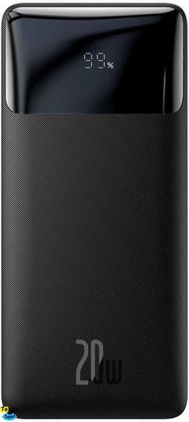 Зовнішній акумулятор Baseus Bipow Digital Display 20W 20000 mAh Black (PPDML-M01) PPDML-M01 фото