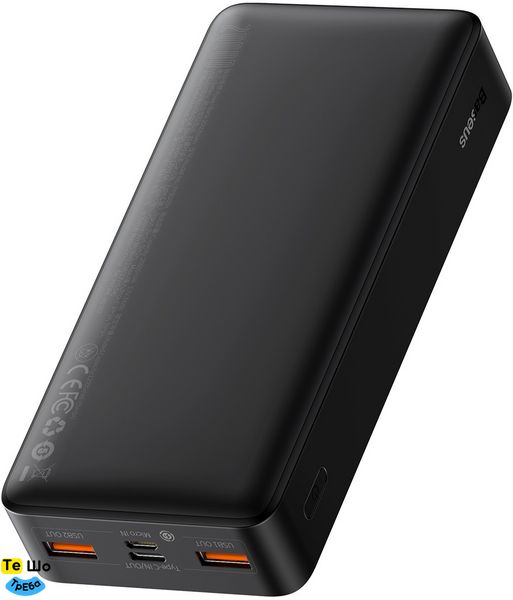 Зовнішній акумулятор Baseus Bipow Digital Display 20W 20000 mAh Black (PPDML-M01) PPDML-M01 фото