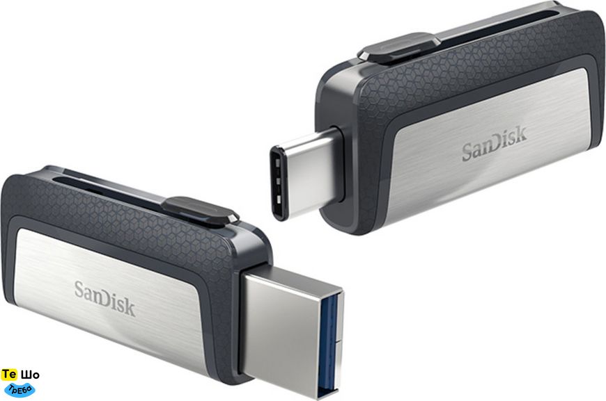 Флеш пам'ять SanDisk USB 3.1 Ultra Dual Type-C 32Gb (SDDDC2-032G-G46) SDDDC2-032G-G46 фото