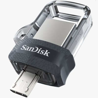 Флеш пам'ять SanDisk USB 3.0 Ultra Dual OTG 64Gb (SDDD3-064G-G46) SDDD3-064G-G46 фото