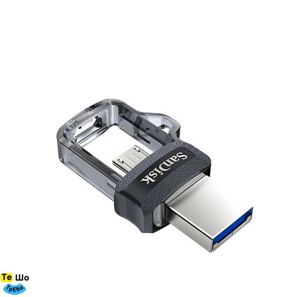 Флеш пам'ять SanDisk USB 3.0 Ultra Dual OTG 64Gb (SDDD3-064G-G46) SDDD3-064G-G46 фото