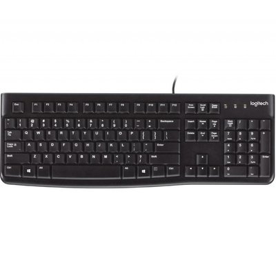 Клавіатура Logitech K120, UA, USB, OEM, чорна 920-002643 фото
