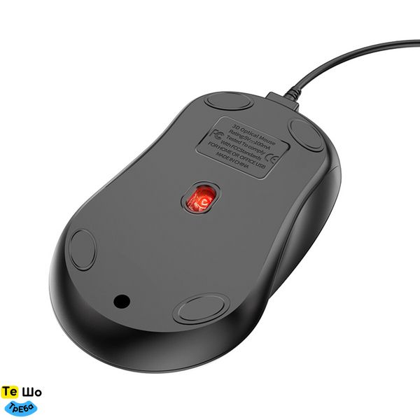 Миша BOROFONE BG4 Business wired mouse Black BG4B фото