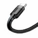 Кабель Baseus Cafule Cable USB For Type-C 3A 2m Gray+Black CATKLF-CG1 фото 5