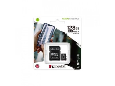Карта пам'яті Kingston Canvas Select Plus 128Gb А1(adapter SD)(SDCS2/128GB) SDCS2/128GB фото