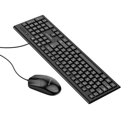 Миша + клавіатура BOROFONE BG6 Business keyboard and mouse set Black BG6B фото