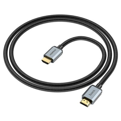 Кабель HOCO US03 HDTV 2.0 Male to Male 4K HD data cable(L=3M) Black 6931474777294 фото