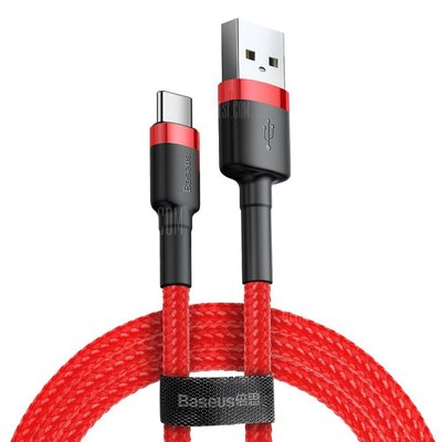 Кабель Baseus Cafule Cable USB For Type-C 3A 2m Red+Red CATKLF-C09 фото