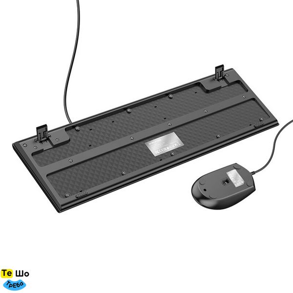 Мышь + Клавиатура BOROFONE BG6 Business keyboard and mouse set Black BG6B фото