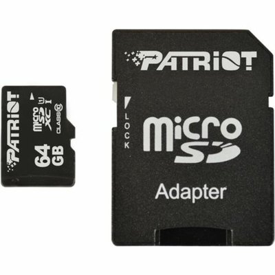 Карта пам'яті Patriot LX Series 64Gb (adapter SD)(PSF64GMCSDXC10) PSF64GMCSDXC10 фото