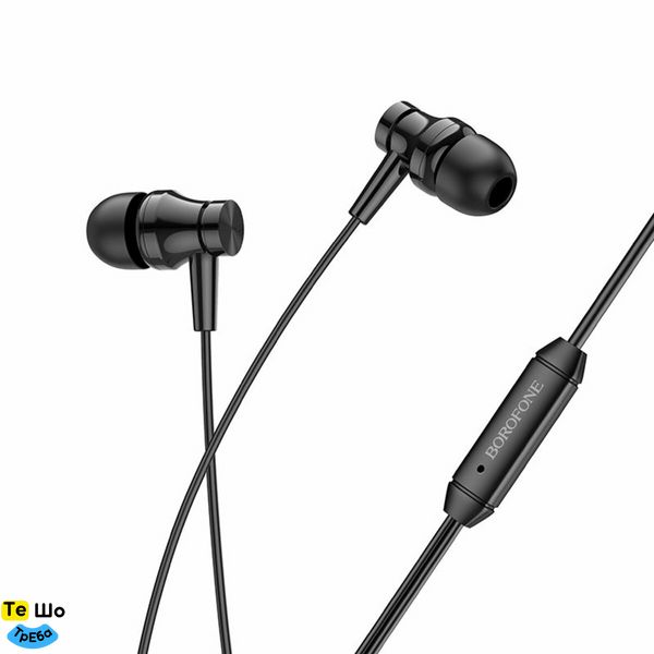 Навушники BOROFONE BM67 Talent universal earphones with mis Black BM67B фото