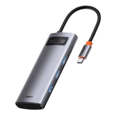 USB-Hub Baseus Metal Gleam Series 5-in-1 Multifunctional （Type-C to HDMI*1+USB3.0*3+PD*1) CAHUB-CX0G фото