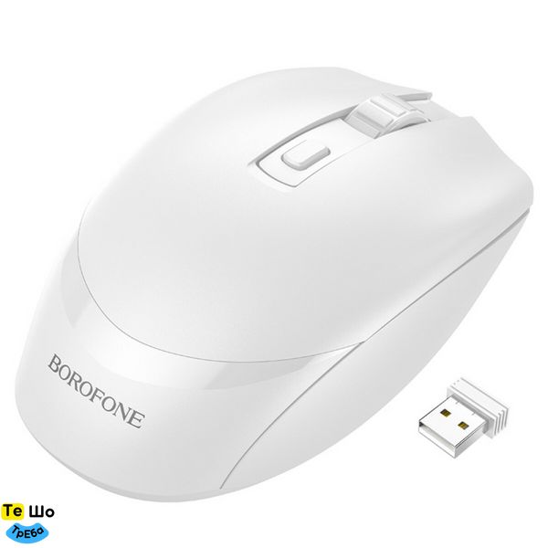 Мышь BOROFONE BG7 Platinum 2.4G business wireless mouse White BG7W фото