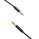 Кабель Vention 3.5mm Male to Male Audio Cable 1.5M Black Aluminum Alloy Type (BAXBG) BAXBG фото 2