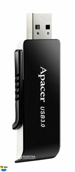 Флеш пам'ять Apacer USB 3.1 AH350 32Gb black (AP32GAH350B-1) AP32GAH350B-1 фото