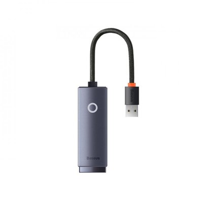 USB-Hub Baseus Lite Series Ethernet Adapter USB-A to RJ45 LAN Port (100Mbps) Black WKQX000001 фото