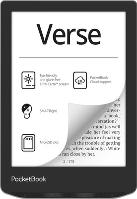 Електронна книга PocketBook 629 Verse Mist Grey PB629-M-CIS фото