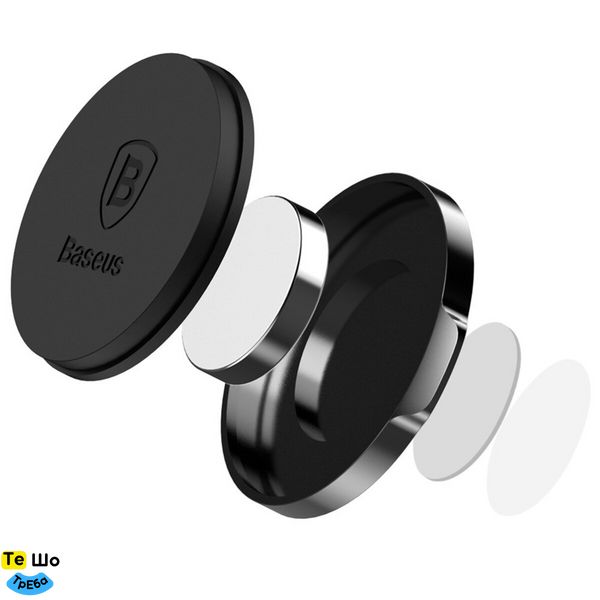 Тримач для мобiльного Baseus Small Ears Magnetic Flat Type Black SUER-C01 фото