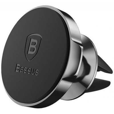 Тримач для мобiльного Baseus Small Ears Magnetic Air Outlet Type Black SUER-A01 фото