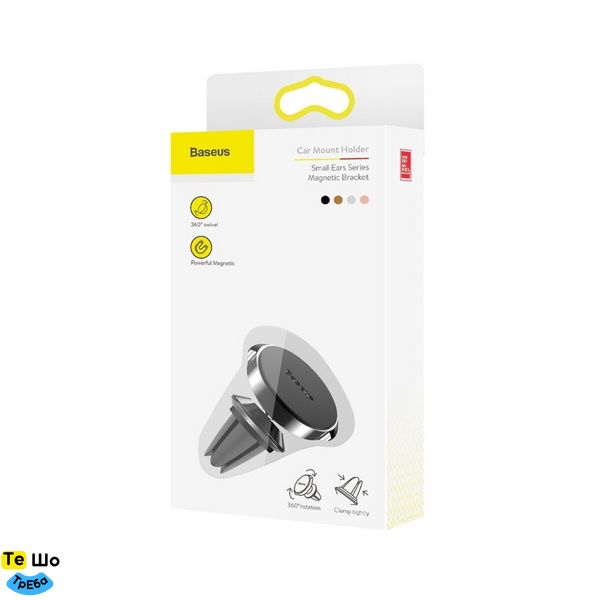 Держатель для мобильного Baseus Small Ears Magnetic Air Outlet Type Black SUER-A01 фото