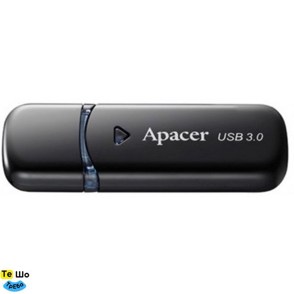 Флеш пам'ять Apacer USB 3.0 AH355 64Gb black (AP64GAH355B-1) AP64GAH355B-1 фото