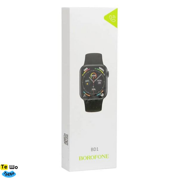 Смарт-часы Borofone BD1 smart sports watch(call version) Bright Black BD1BB фото