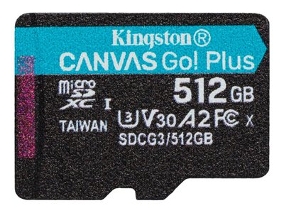Карта пам'яті Kingston Canvas Go Plus 512Gb A2 V30(SDCG3/512GBSP) SDCG3/512GBSP фото