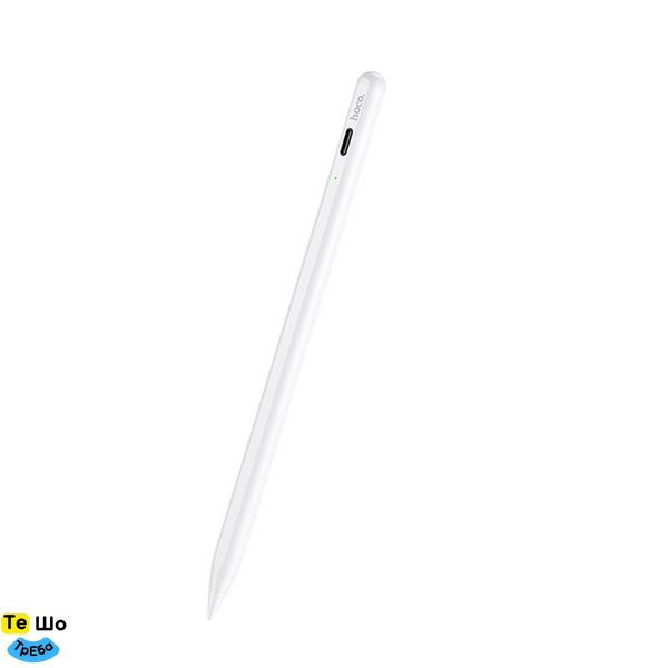 Стилус HOCO GM102 Smooth series active anti-mistake touch capacitive pen for iPAD White 6931474761170 фото