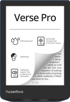 Електронна книга PocketBook 634 Verse Pro Azure PB634-A-CIS фото