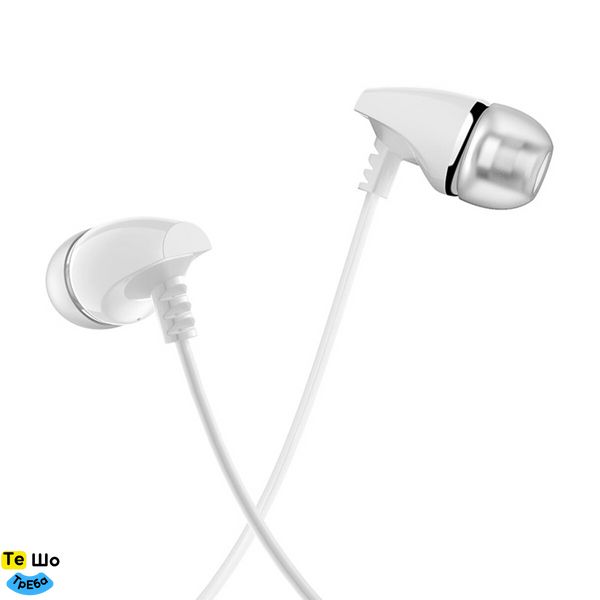 Навушники BOROFONE BM25 Sound edge universal earphones with mic White BM25W фото