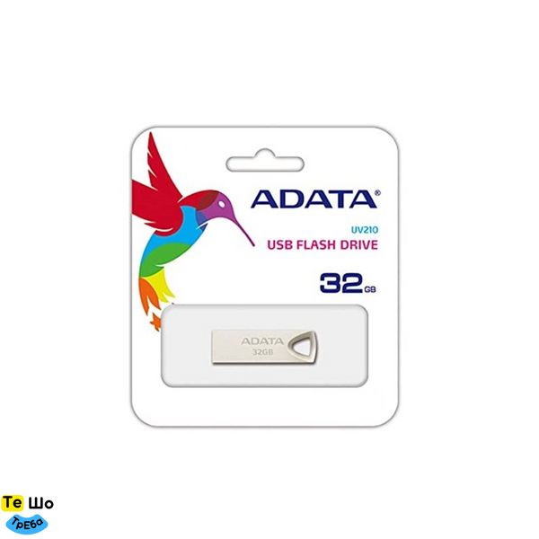 Флеш пам'ять A-DATA USB 2.0 AUV 210 32Gb Golden (AUV210-32G-RGD) AUV210-32G-RGD фото