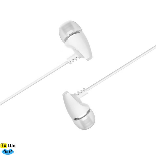 Наушники BOROFONE BM25 Sound edge universal earphones with mic White BM25W фото