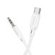 Аудiо-кабель BOROFONE BL18 Type-C silicone digital audio conversion cable White BL18CW фото 1