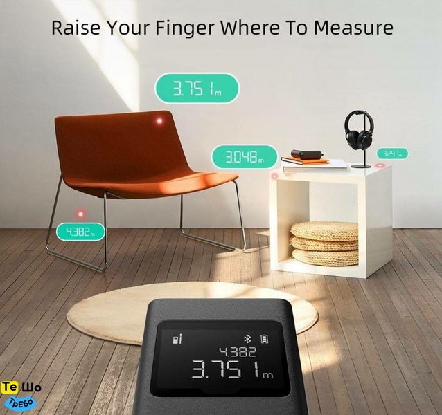 Лазерний далекомір Xiaomi MiJia Smart Laser Measure CN (MJJGCYD001QW) BHR4948CN фото