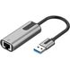 Адаптер Vention USB 3.0-A to Gigabit Ethernet Adapter Gray 0.15M Aluminum Alloy Type (CEWHB) CEWHB фото 1