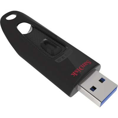 Флеш пам'ять SanDisk USB 3.0 Ultra 64Gb Black (SDCZ48-064G-U46) SDCZ48-064G-U46 фото