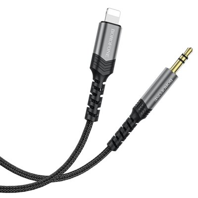 Аудiо-кабель BOROFONE BL15 iP Hi-sound digital audio conversion cable 1m Metel Grey BL15MG1 фото