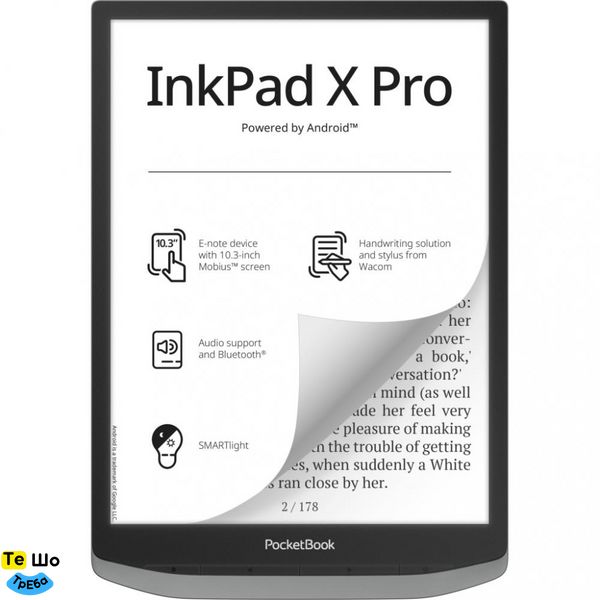 Электронная книга PocketBook InkPad X Pro Mist Grey (PB1040D-M-WW) 861608 фото
