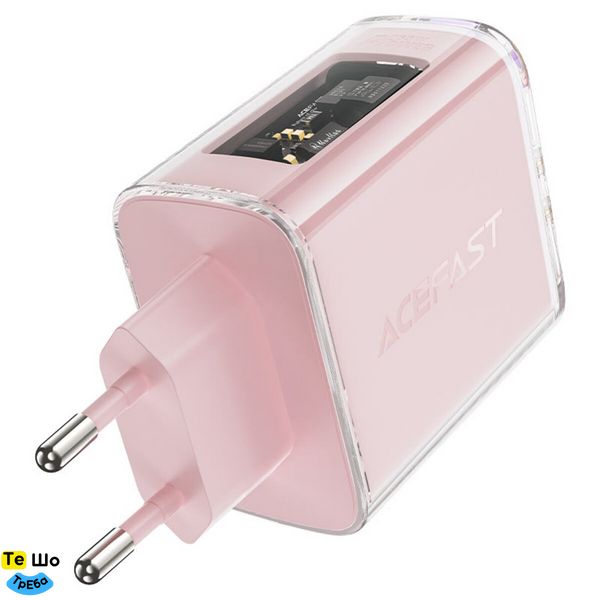Зарядний пристрій ACEFAST A45 Sparkling series PD65W GaN (2*USB-C+USB-A) charger Cherry blossom (AFA45CB) AFA45CB фото