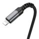 Аудiо-кабель BOROFONE BL15 iP Hi-sound digital audio conversion cable 1m Metel Grey BL15MG1 фото 3