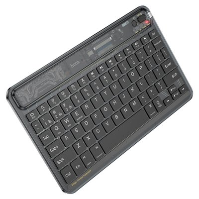 Клавіатура HOCO S55 Transparent Discovery edition wireless BT keyboard Dark Night Black 6931474778857 фото