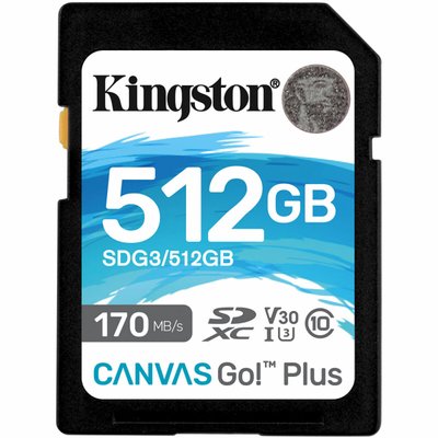 Карта пам'яті Kingston Canvas Go Plus 512Gb V30(SDG3/512GB) SDG3/512GB фото